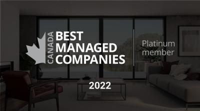 2022 Platinum Club award of Canada's Best Managed Companies